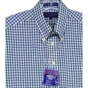 Savile Row wrinkle free broadcloth dress shirt NWT size 17